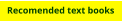 Recomended text books