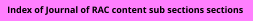 Seek the section of editorial, letters, studies, reviews and how-to  sections etcetera.