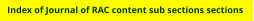 Seek the section of editorial, letters, studies, reviews and how-to  sections etcetera.