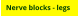 Nerve blocks - legs