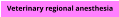 Veterinary regional anesthesia