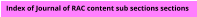 Seek the section of editorial, letters, studies, reviews and how-to  sections etcetera.