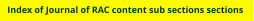 Seek the section of editorial, letters, studies, reviews and how-to  sections etcetera.