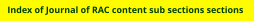 Seek the section of editorial, letters, studies, reviews and how-to  sections etcetera.