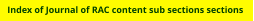 Seek the section of editorial, letters, studies, reviews and how-to  sections etcetera.