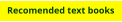 Recomended text books