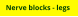 Nerve blocks - legs