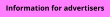 Information for advertisers