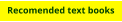 Recomended text books