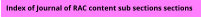 Seek the section of editorial, letters, studies, reviews and how-to  sections etcetera.