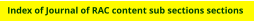 Seek the section of editorial, letters, studies, reviews and how-to  sections etcetera.