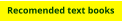 Recomended text books