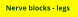 Nerve blocks - legs