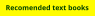 Recomended text books