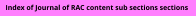 Seek the section of editorial, letters, studies, reviews and how-to  sections etcetera.