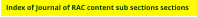 Seek the section of editorial, letters, studies, reviews and how-to  sections etcetera.