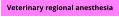 Veterinary regional anesthesia