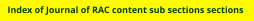 Seek the section of editorial, letters, studies, reviews and how-to  sections etcetera.
