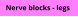 Nerve blocks - legs