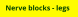 Nerve blocks - legs