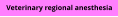 Veterinary regional anesthesia