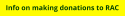 The reasons you should consider making donations to RAC