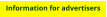 Information for advertisers