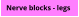 Nerve blocks - legs