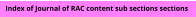 Seek the section of editorial, letters, studies, reviews and how-to  sections etcetera.