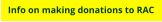 The reasons you should consider making donations to RAC