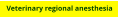 Veterinary regional anesthesia