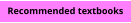 Recommended textbooks