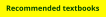 Recommended textbooks