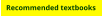 Recommended textbooks
