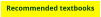 Recommended textbooks