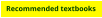 Recommended textbooks